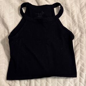NWOT Free people movement happiness runs crop tank xs/s in black